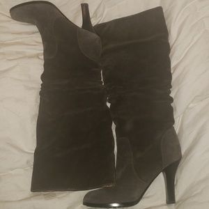 Knee high Suede Heels